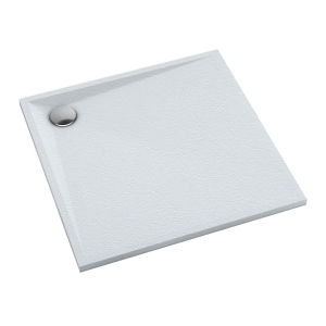 SCHEDPOL LIBRA WHITE STONE 90x90x3 brodzik kwadratowy 