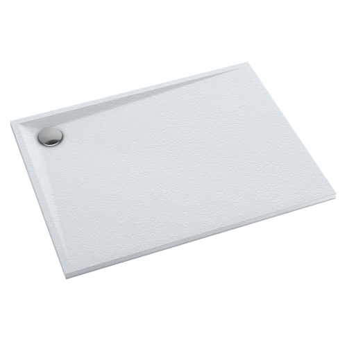 SCHEDPOL LIBRA WHITE STONE 90x100x3 brodzik prostokątny