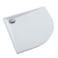 SCHEDPOL LIBRA WHITE STONE 90x90x3 brodzik półokrągły
