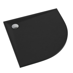 SCHEDPOL LIBRA BLACK STONE 80x80x3 brodzik półokrągły 