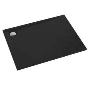 SCHEDPOL LIBRA BLACK STONE 80x140x3 brodzik prostokątny