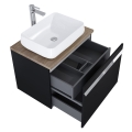 ELITA MOODY szafka podumywalkowa 70 cm, czarny mat
