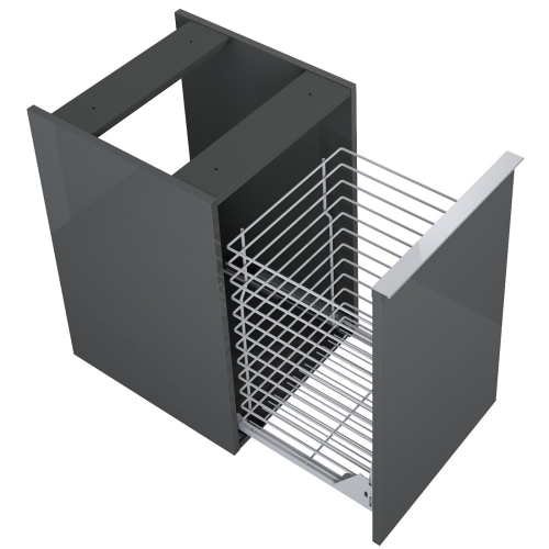ELITA LOOK komoda z koszem cargo 40 cm, antracyt