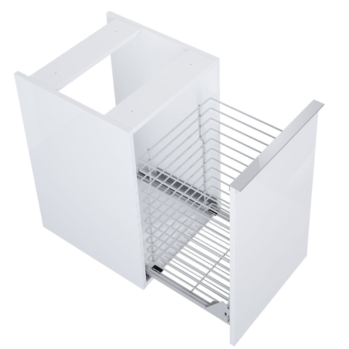 ELITA LOOK komoda z koszem cargo 40 cm, biały mat