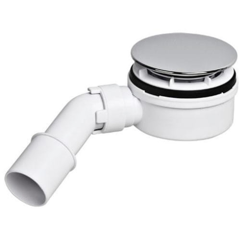 MCALPINE syfon do brodzika fi.90 chrom niski HC2730LCPN-PB