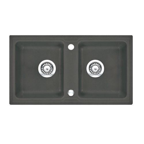 DEANTE ZORBA zlewozmywak granitowy, antracyt 78 cm