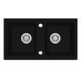DEANTE ZORBA NERO zlewozmywak granitowy, czarny 78 cm