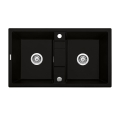DEANTE ERIDAN NERO zlewozmywak granitowy, czarny 86 cm