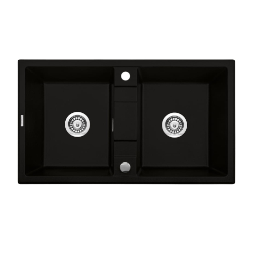 DEANTE ERIDAN NERO zlewozmywak granitowy, czarny 86 cm