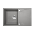 DEANTE ANDANTE FLUSH zlewozmywak granitowy, szary metalik 78 cm
