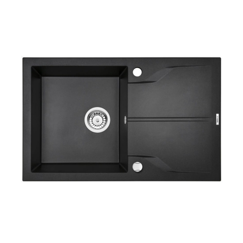 DEANTE ANDANTE FLUSH zlewozmywak granitowy, grafit metalik 78 cm