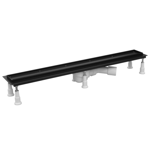 SCHEDPOL BASE-LOW BLACK odpływ liniowy do zabudowy płytkami, 800 mm