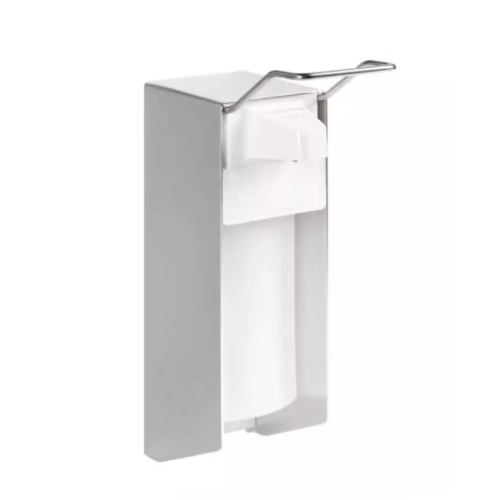 STELLA dozownik do płynów dezynfekcyjnych aluminium/ABS biały