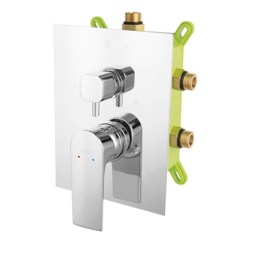 FERRO ALGEO SQUARE BOX bateria natryskowa natynkowa, chrom