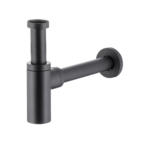 KFA półsyfon umywalkowy butelkowy, czarny