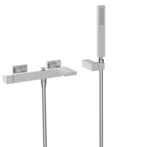 TRES SLIM bateria wannowo-natryskowa kaskadowa, chrom