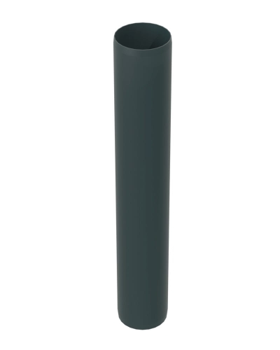 ALMEVA STARR rura końcowa bez kielicha, czarna DN80