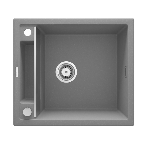 DEANTE MAGNETIC zlewozmywak granitowy, szary 56 cm