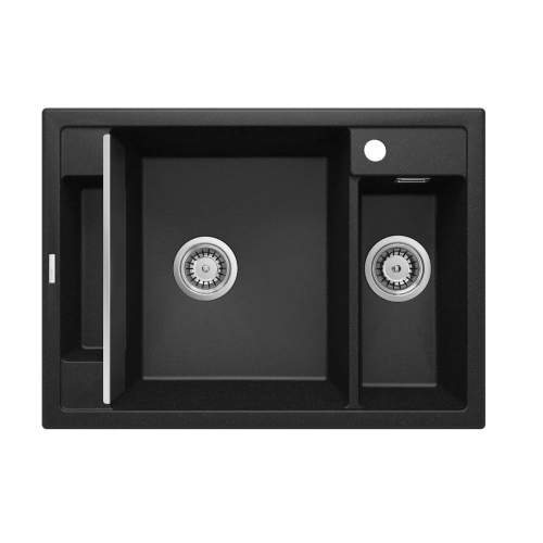 DEANTE MAGNETIC zlewozmywak granitowy, grafit 69 cm