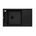 DEANTE MAGNETIC zlewozmywak granitowy, czarny 82 cm
