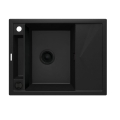 DEANTE MAGNETIC zlewozmywak granitowy, czarny 64 cm