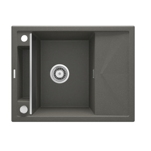 DEANTE MAGNETIC zlewozmywak granitowy, antracyt 64 cm