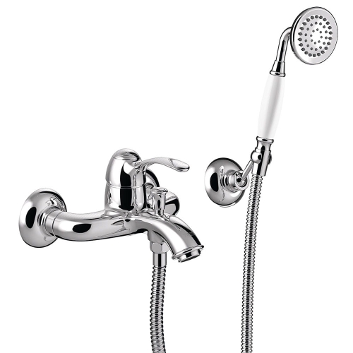 TRES CLASIC EXCLUSIVE bateria wannowo-natryskowa naścienna, chrom