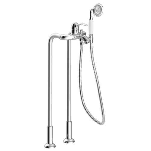TRES CLASIC EXCLUSIVE bateria wannowo-natryskowa wolnostojąca, chrom