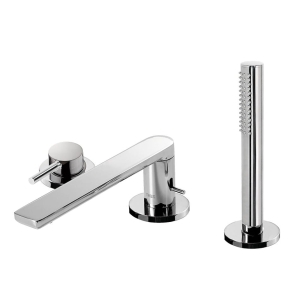 TRES MAX bateria wannowo-natryskowa nawannowa, chrom 
