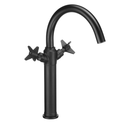 DEANTE TEMISTO NERO bateria umywalkowa stojąca, czarny