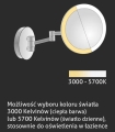 STELLA lusterko kosmetyczne powiększające z podświetleniem LED, złote