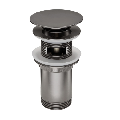 DEANTE spust umywalkowy click-clack z przelewem, titanium