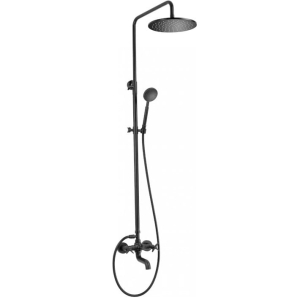 DEANTE TEMISTO zestaw natryskowy z baterią i deszczownią, czarny 