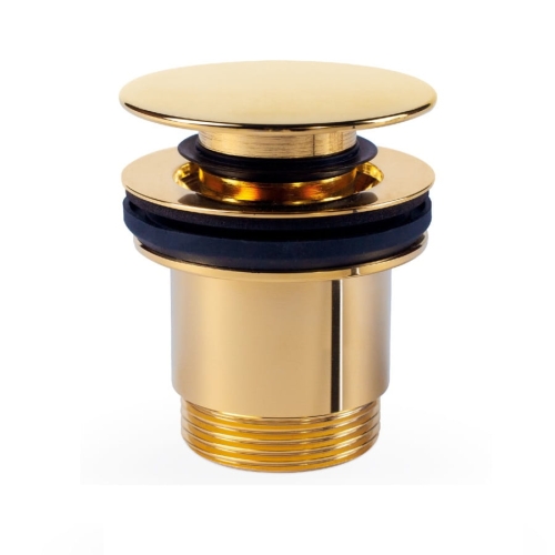 TRES spust umywalkowy, złoty