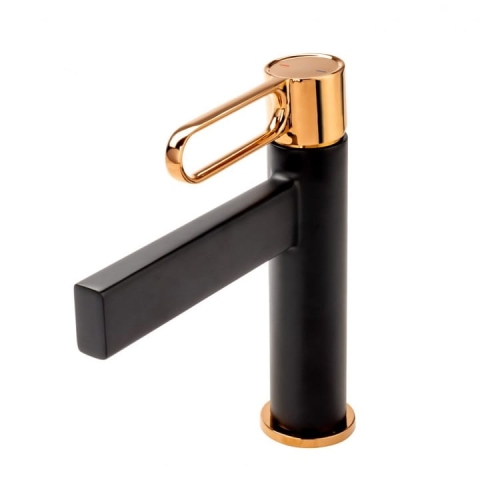 FDESIGN ZAFIRRO bateria umywalkowa stojąca czarny mat