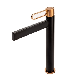 NOBLESS ZAFIRRO bateria umywalkowa stojąca czarny mat