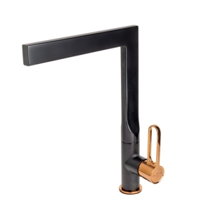 NOBLESS ZAFIRRO bateria zlewozmywakowa stojąca czarny mat