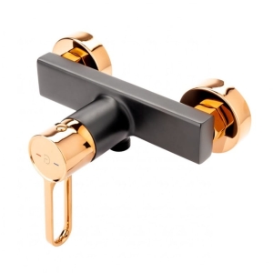 NOBLESS ZAFIRRO bateria natryskowa naścienna czarny mat