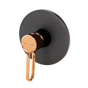 NOBLESS ZAFIRRO bateria natryskowa podtynkowa czarny mat