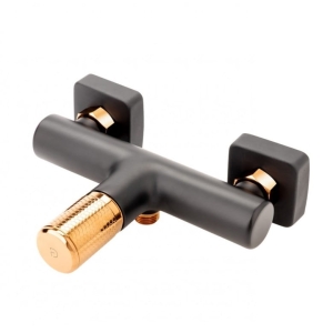 NOBLESS ARDESIA bateria natryskowa naścienna czarny mat