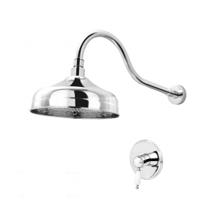 FDESIGN LACRIMA bateria natryskowa z deszczownicą chrom