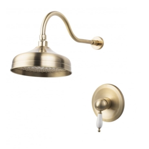 NOBLESS LACRIMA bateria natryskowa z deszczownicą stary brąz