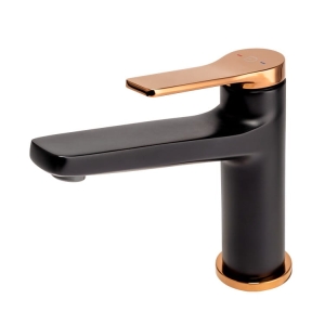 FDESIGN SEPPIA bateria umywalkowa stojąca czarna