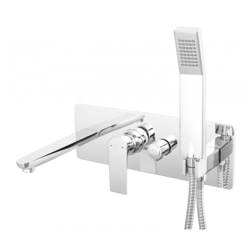 FDESIGN PINEA bateria wannowo-natryskowa podtynkowa chrom