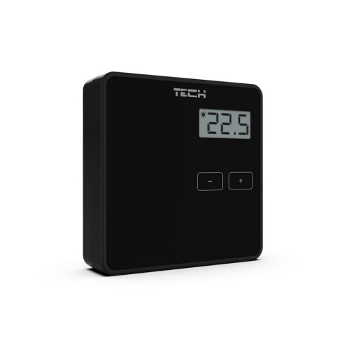TECH ST-294V1 przewodowy regulator pokojowy, czarny