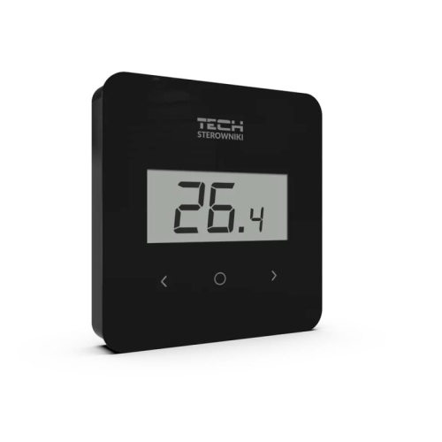 TECH R-8 b PLUS Bezprzewodowy regulator pokojowy czarny