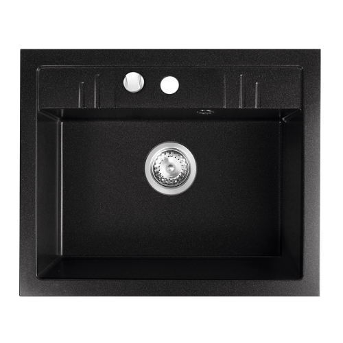 FDESIGN CARIOCA zlewozmywak granitowy, grafit 58cm