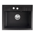FDESIGN CARIOCA zlewozmywak granitowy, grafit shine 58cm