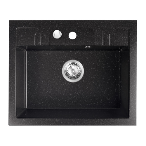 FDESIGN CARIOCA zlewozmywak granitowy, grafit shine 58cm