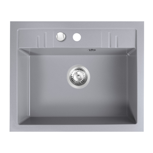 FDESIGN CARIOCA zlewozmywak granitowy, szary 58cm